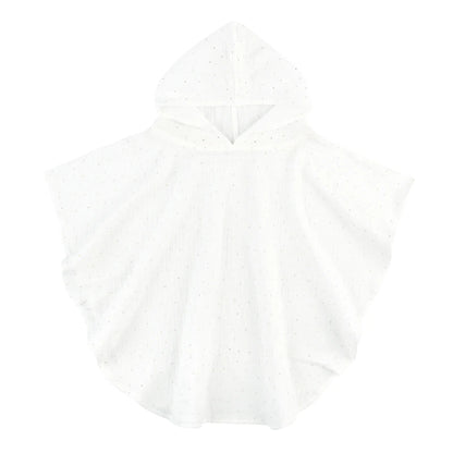 Soft Cotton Baby Hooded Towel Bath Towel for Boys Girls Bathrobe Sleepwear Children's Clothing Floral/Solid Color Infant ponchos