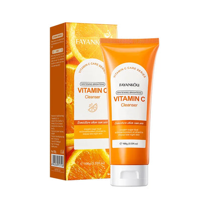 100g Vitamin C Facial Cleanser Face Wash Foam Cleanser Deep Cleansing Moisturizing Brightening Hydrating Skin Care Products