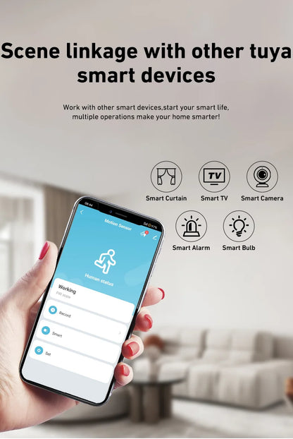 Tuya WiFi Zigbee PIR Motion Sensor Smart Home Human Body Infrared Detector Security Smart Life Works With Alexa Google Home