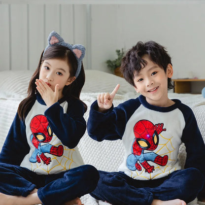 Winter Children Set Pijama Loungewear Pajama Girl Kids Pajamas Boy Children's Pajamas Sleepwear Robe Clothing Mother