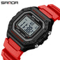 SANDA 2156 Fashion Men's Watches Waterproof Sports Watch For Man Military S-style Shock Stopwatch Shockproof Digital Wristwatch