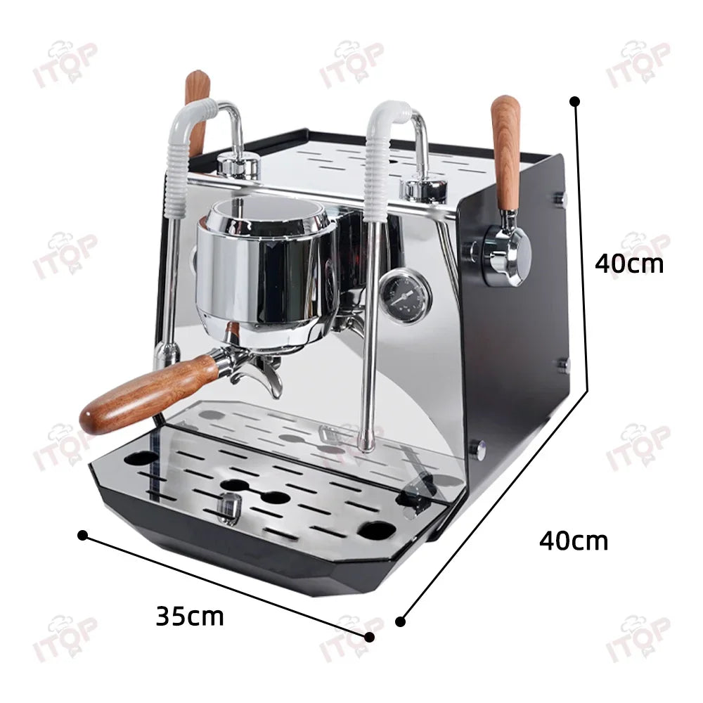 15Bar Cafe Commercial Espresso Machine Professional Coffee Machine For Business Commercial Electronic Control Espresso Machine