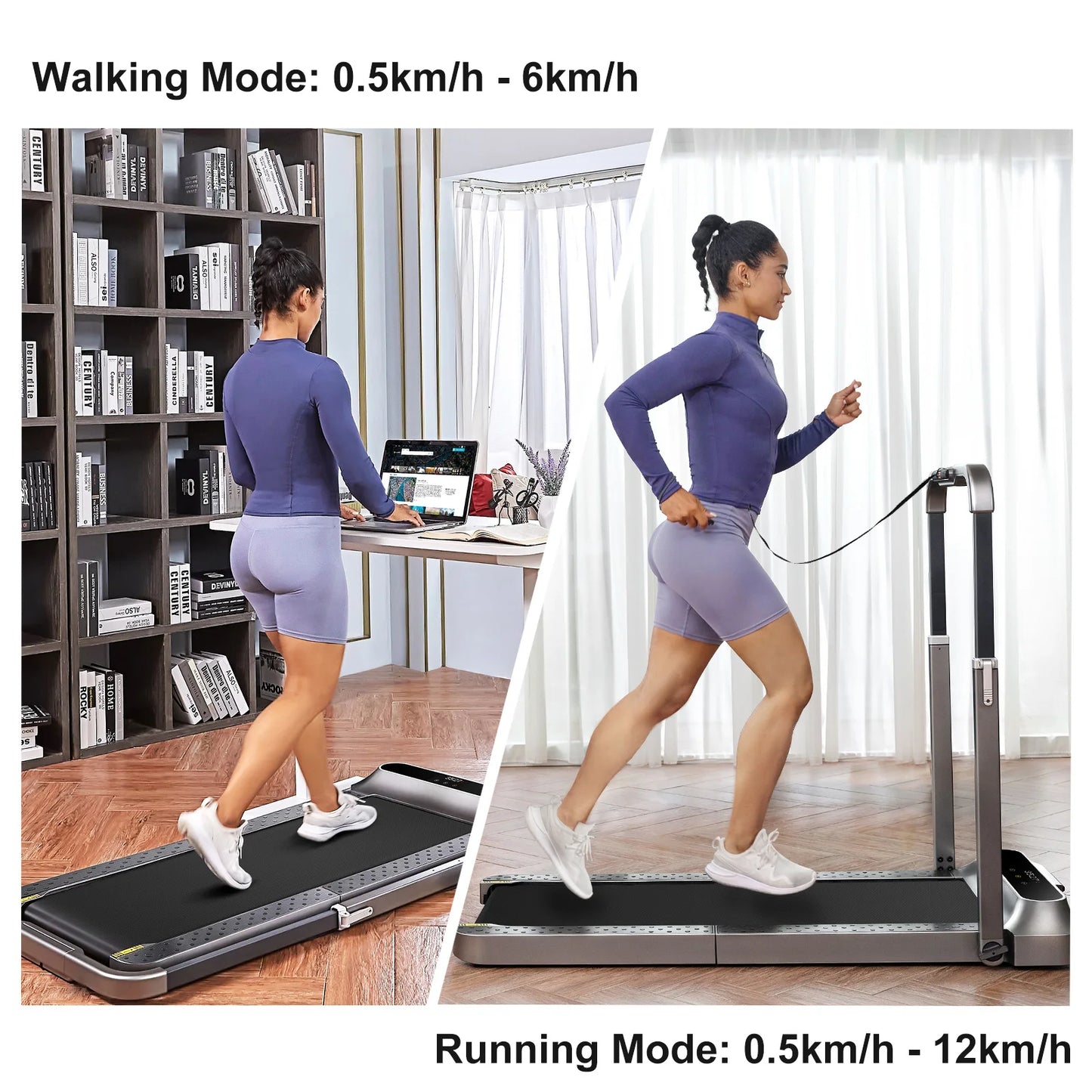 WalkingPad 12KM/H Folding Treadmill R2 Walking And Running 2 IN 1 Treadmill Home Gym Fitness Equipment, Under Desk Treadmill