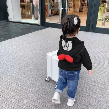 Autumn Winter Baby Boys Jacket Cartoon Mickey Minnie Daisy Kids Warm Coat Girls Hoodies Thick Parka Children Clothing Outerwear