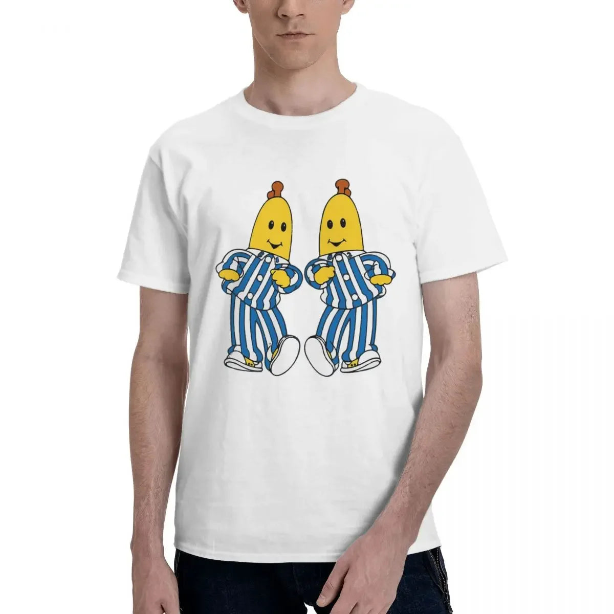 Bananas In Pyjamas Best Friend 100% Cotton T-shirt Men Fashion T Shirts Men O-Neck Short Sleeve S-6XL