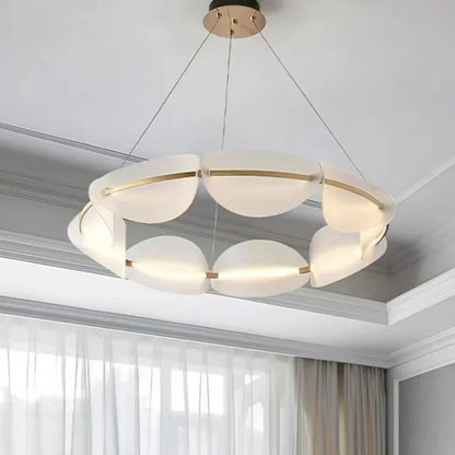 Royal Modern Chandeliers Acrylic Pendant Lamp for Living Room Bronze Chandelier Bedroom Ligthing Hanging Lights Indoor Luminaire