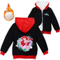 Winter Thick Boys Girls With Zipper Coats The Little Mermaid keep Warm Hoodies Jackets Children Casual Outerwear Sweatshirt