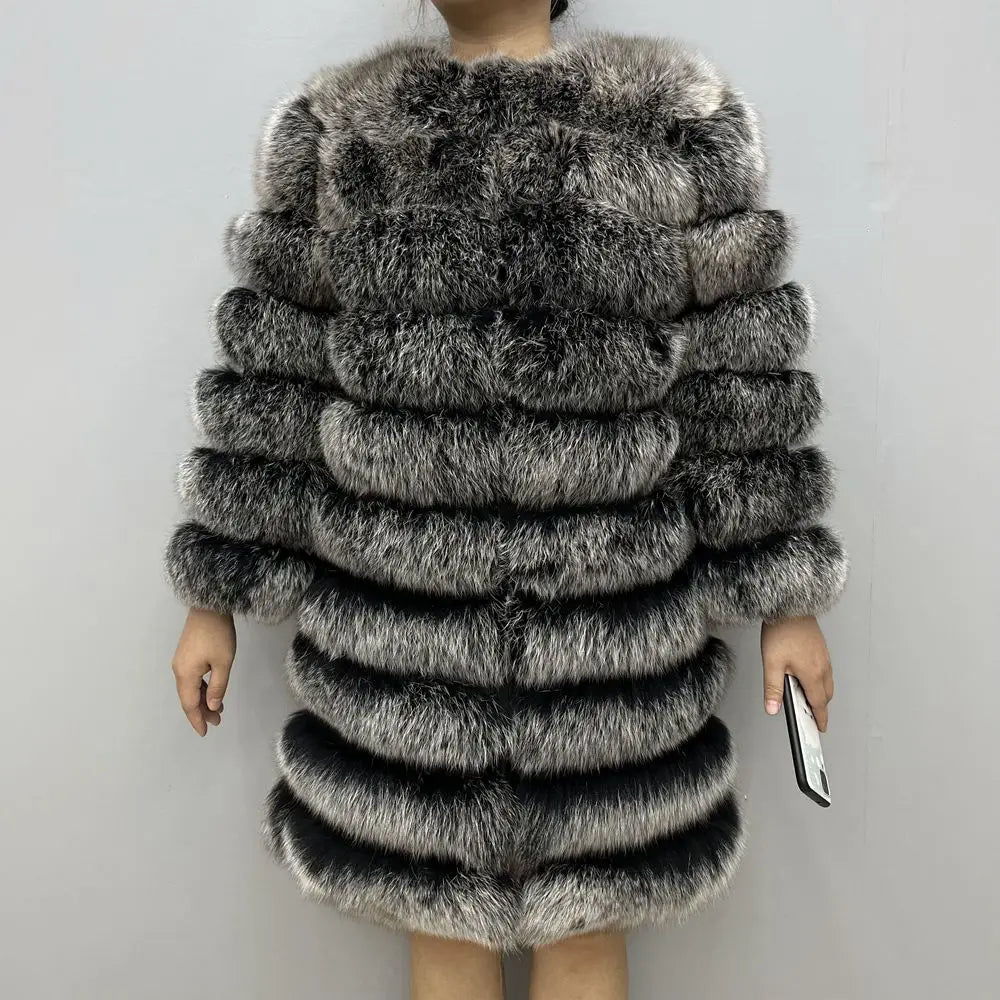 NEW style  4in1 real fur coats Women Natural Real Fur Jackets Vest Winter Outerwear Women fox fur coat high quality fur Clothes