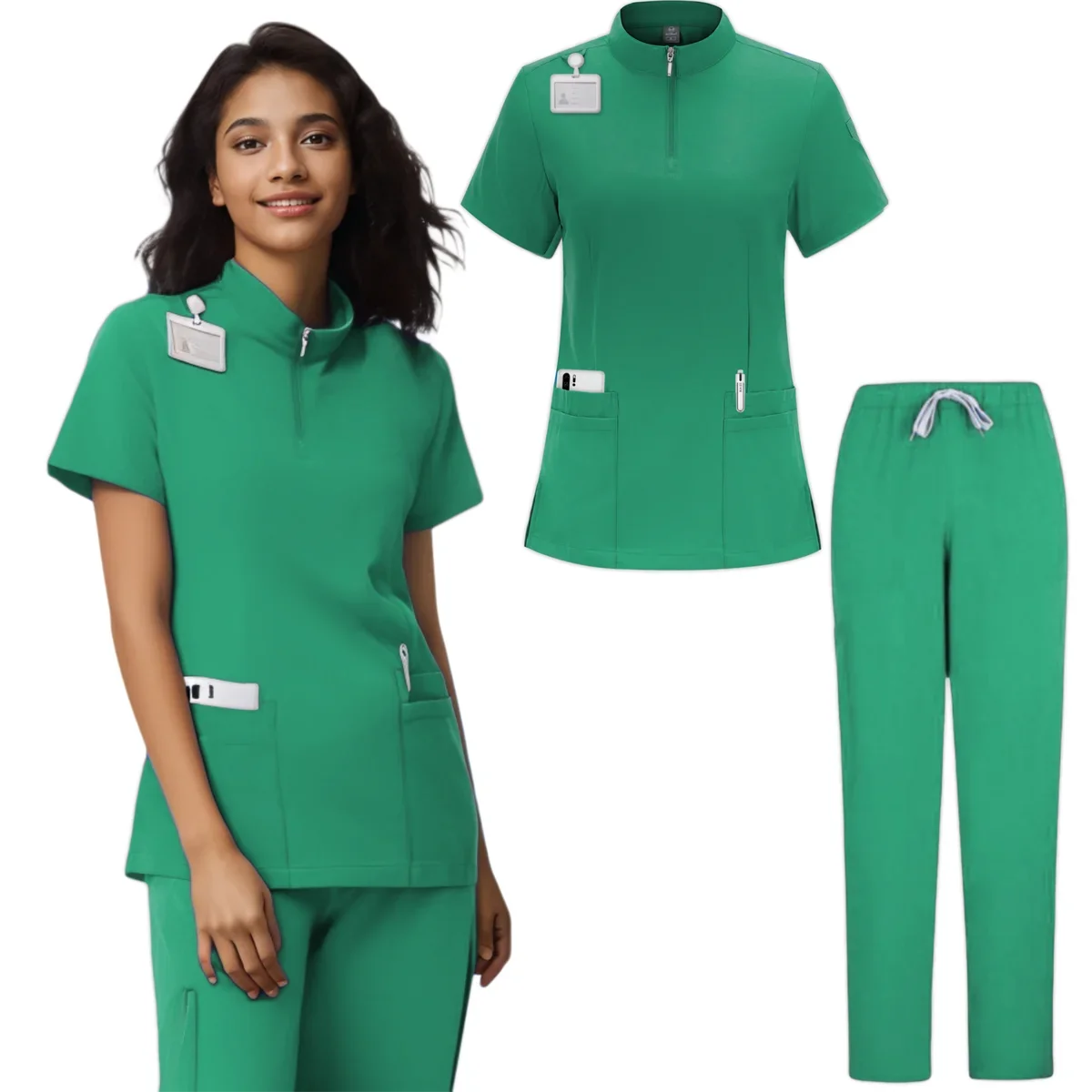 Medical Uniform Scrubs Nursing Wholesale Designer Operating Room Health Medical Blouses Scrub Set Women Scrubs Women Jogger Set