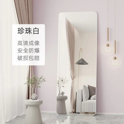 Pink Display Kawaii Mirror Decoration Wall Cute Aesthetic Full Body Mirrors Floor Girls Standing Espejo Cuerpo Entero Decorative