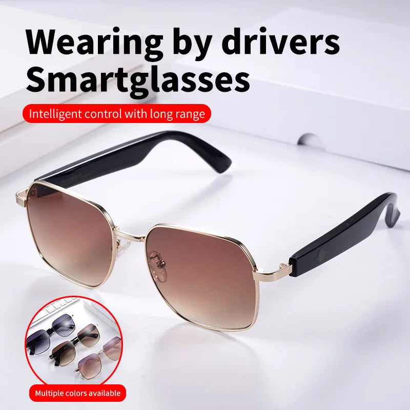 Mz02 Bluetooth Glasses Smart Glasses Music Calling Sunglasses Anti Uv400 Boys Girls Fashion Gifts 15 Minute Fast Charging