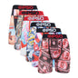 6Pcs Fashion Print Men Underwear Boxer Cueca Male Panty Lingerie Men Underpants Panty Boxershorts Sexy S-XXL