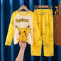 2025 Autumn Kawaii Miniso Children Milk Silk Pajamas Sets Girl Boy Sleepwear Korean Kids Homewear Clothes Cute Anime Loungewear