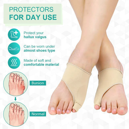 1Pair Tailor Bunion Corrector Pads Splint for Bunion Pinky Toe Relief Toe Straightener, Little Toe Separator  With Anti-Slip