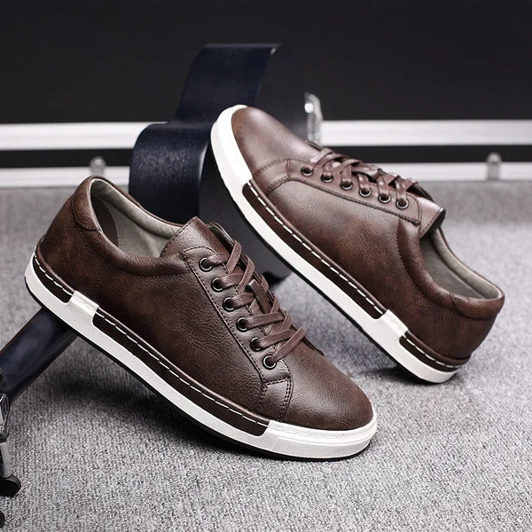 Men Leather Casual Shoes Men Sneakers  Autumn Brand Mens Suede Shoes Comfortable Flat Male Footwear Zapatillas Hombre 2025