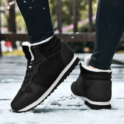 Winter Men Boots Casual Warm Ankle Boots Shoes for Man Sneakers Winter Plush Fur Footwear Comfortable Platform Snow Boots