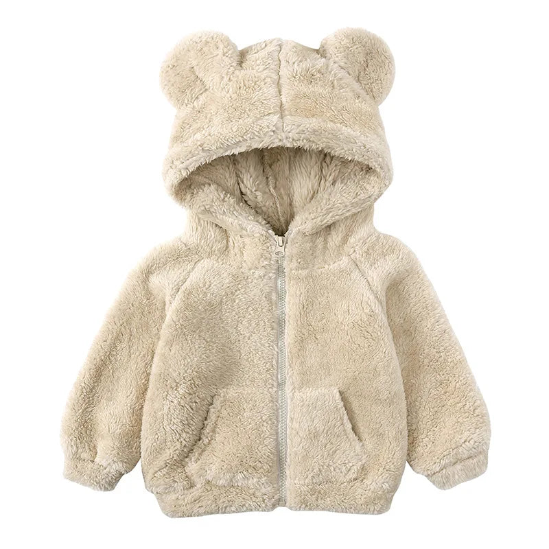 Kid Winter Clothes Warm Coats Children Thick Fleece Jacket For Baby Girl Boy Woolen Fur Coat Toddler Newborn Infant Clothing