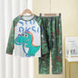 New Autumn Children's Pajamas Set Girls Milk Silk Sleepwear Boy Thin Pijama Kids Long Sleeve Loungewear Korean Cute Home Clothes