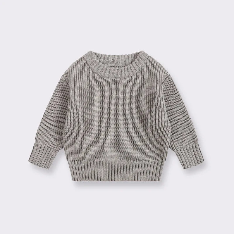 0-6T Newborn Kid Baby Boy Girl Winter Clothes Toddler Baby Sweater Infant Knit Pullover Top Casual Basic Top Knitwear Outfit