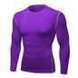 Men's Long-sleeved Thermal Underwear Male Thin Tight Fitting Fast Dry Elastic Fitness Tops Man Autumn Winter Sprots Wear