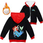 Winter Thick Boys Girls With Zipper Coats The Little Mermaid keep Warm Hoodies Jackets Children Casual Outerwear Sweatshirt