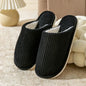 Winter Warm Plush Men Slippers Non Slip Soft Shoes Comfort Flat Heel Indoor Bedroom Couple's Slippers for Home Shoes in Autumn