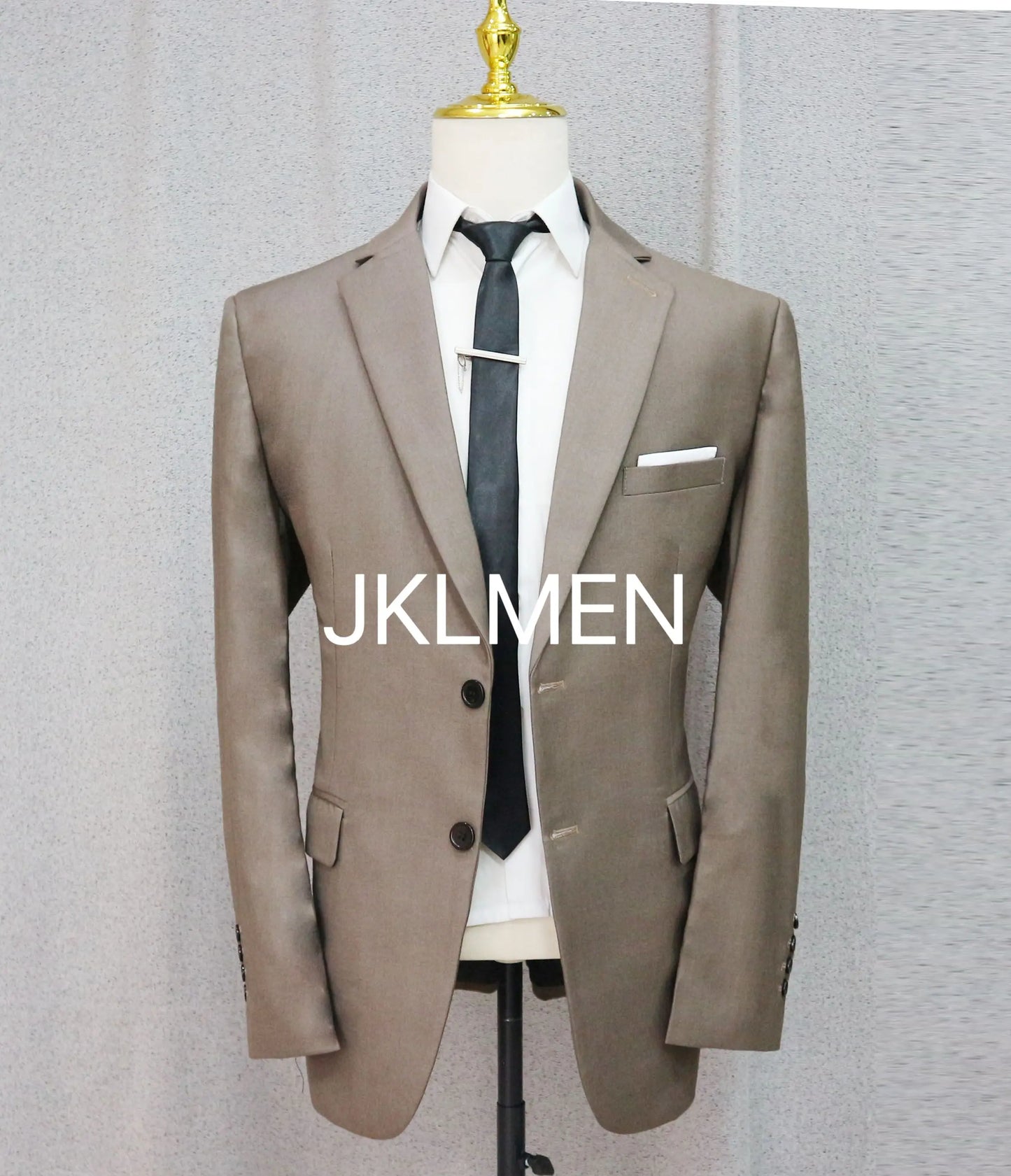 Men's Suit Handsome Casual 2 Piece Suit For Men Wedding Tuxedos Notched Lapel Groomsmen Business  Prom Blazer