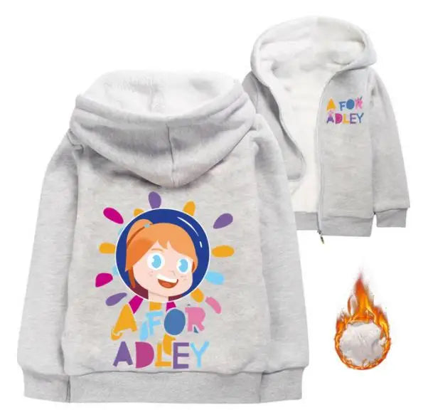 New Girls Winter Jacket Kids Parka A for Adley Hooded Thicken Warm Children Winter Jacket Girl Coat Little Girls Winter Jacket