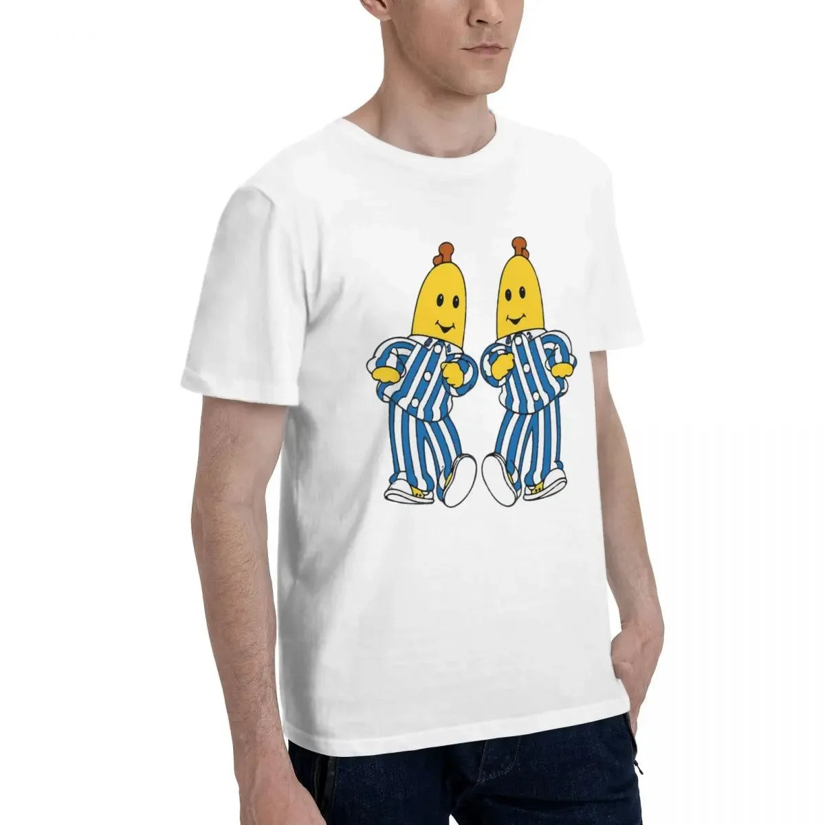 Bananas In Pyjamas Best Friend 100% Cotton T-shirt Men Fashion T Shirts Men O-Neck Short Sleeve S-6XL