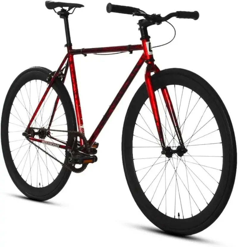 Fixed Gear Single Speed - Perfect Urban Commuter Bicycle With Front Rear Brakes - Ideal For Teens And Adults