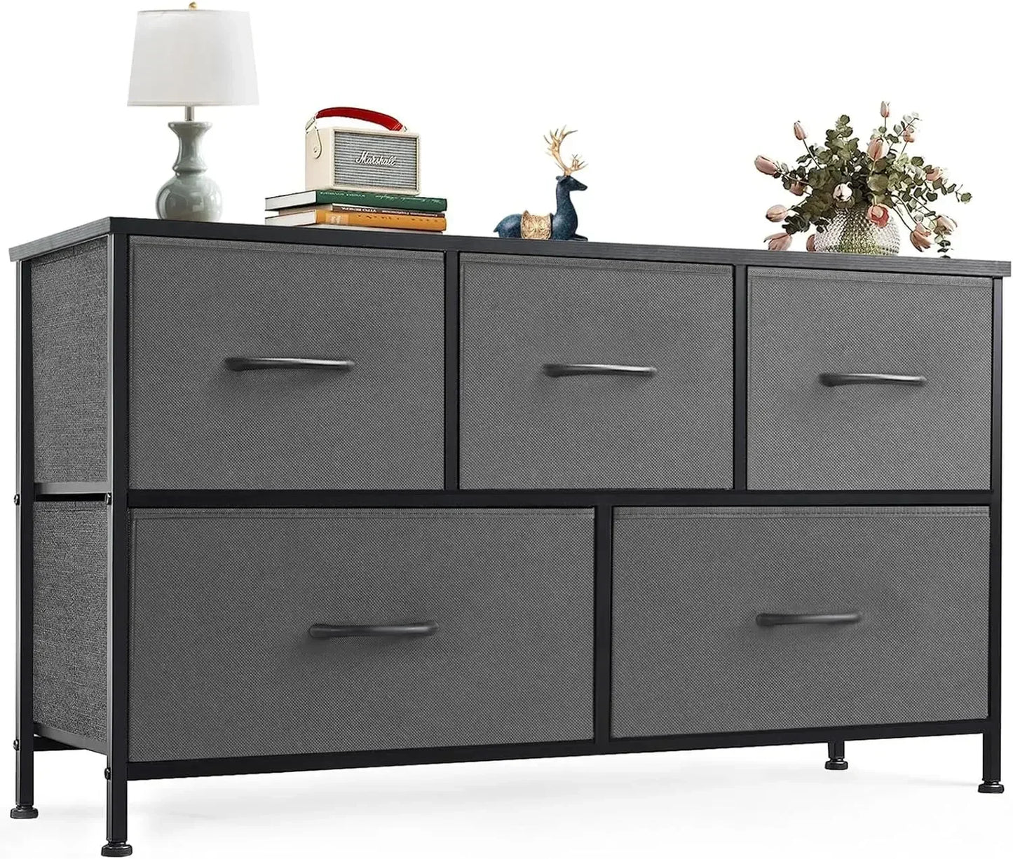 Dresser for Bedroom, Storage with Organizer Closet Chest Small Clothes Fabric Cabinet