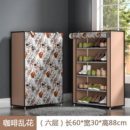 Shoe Cabinet Closed Shoe Rack Simple Multi-layer Shoes Closet Hallway Furniture Shoe Organizer Space Saving Ultra-thin Cabinets