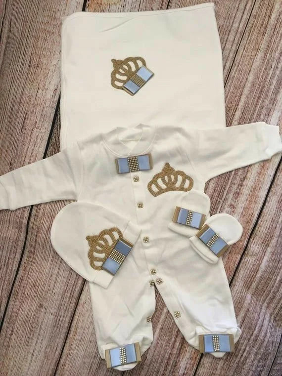 5pcs Newborn Baby Boy Girl Outfits Set Kids Clothing Real Cotton Infant Care Products Body Suit Shirt Pants