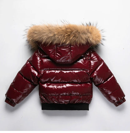 Russian Winter Coat Children's Jacket for Baby Boys Toddler girls Clothes Super Warm Waterproof Thicken Snow Wear 1-16Y 73-160CM