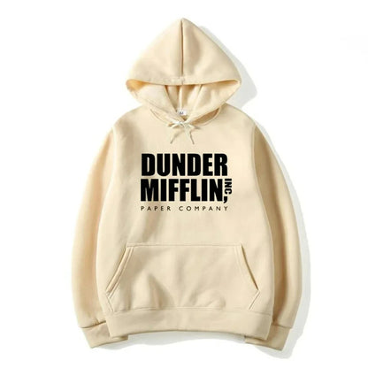 The Office Dunder Mufflin INC Paper Hoodie Dwight Schrute Sweatshirt Men Women Hoodies Casual Pullover Hooded Sweater