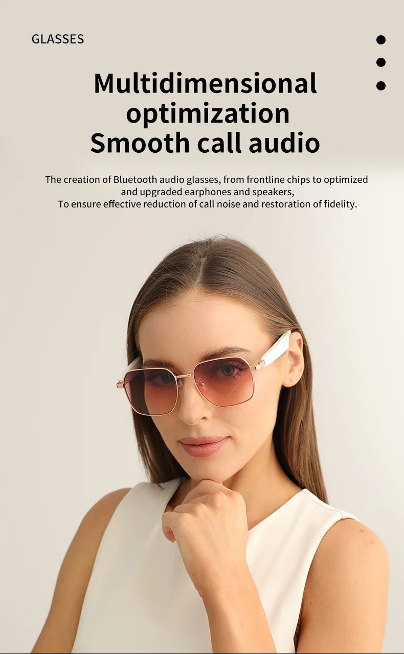 Mz02 Bluetooth Glasses Smart Glasses Music Calling Sunglasses Anti Uv400 Boys Girls Fashion Gifts 15 Minute Fast Charging