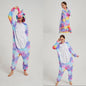 Women Pijama Animal Jumpsuit Onesie Kigurumi Unicorn Suit Shark Bodysuits Adult Flannel Sleepwear Full Body Winter