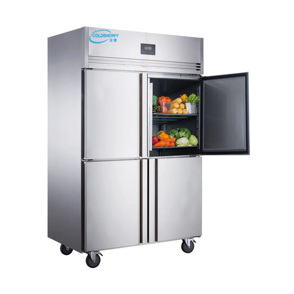 Air Cooling 4 Door Upright Commerical No Frost Upright Freezer Kitchen Upright Freezer Refrigerator Factory Price