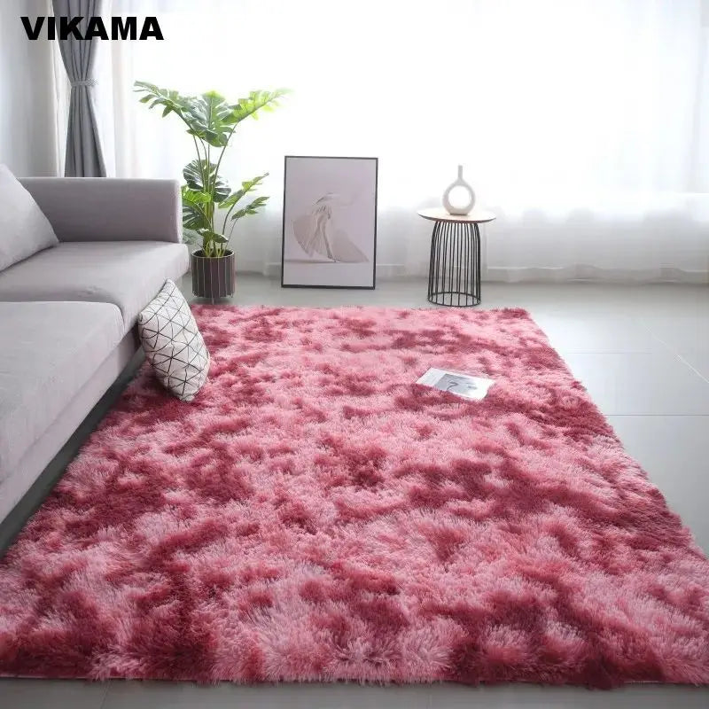 VIKAMA Modern Minimalist Luxury Living/Bed Room Carpet Silk wool Sofa Coffee Table Bedroom Bedside Non-slip Easy-to-clean Carpet