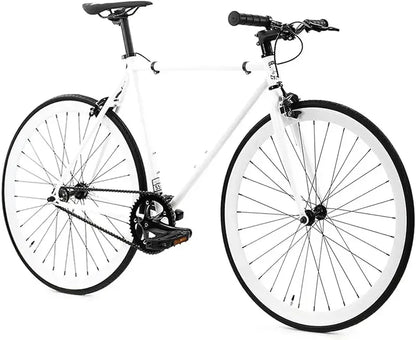 Fixed Gear Single Speed - Perfect Urban Commuter Bicycle With Front Rear Brakes - Ideal For Teens And Adults