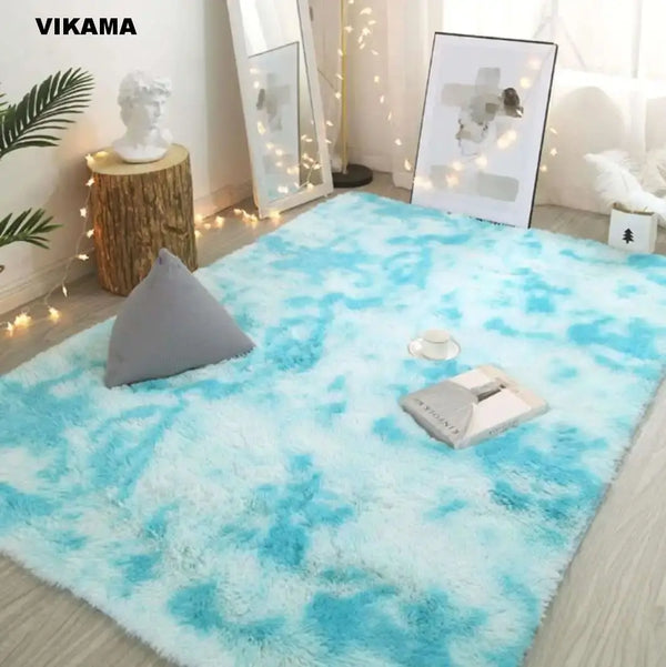 VIKAMA Modern Minimalist Luxury Living/Bed Room Carpet Silk wool Sofa Coffee Table Bedroom Bedside Non-slip Easy-to-clean Carpet