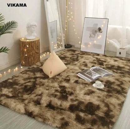 VIKAMA Modern Minimalist Luxury Living/Bed Room Carpet Silk wool Sofa Coffee Table Bedroom Bedside Non-slip Easy-to-clean Carpet