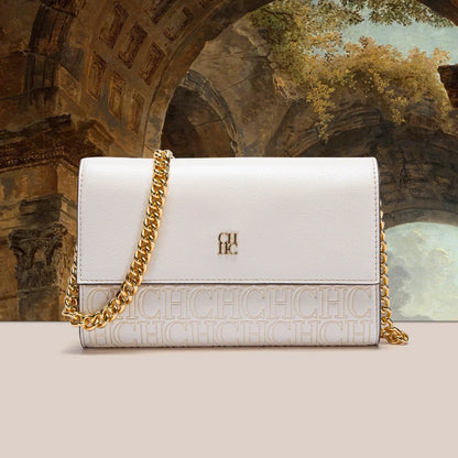 Classic Solid Color Exquisite Craftsmanship Light Luxury Design New 2025 Chain Bag Letter Element Women's Crossbody Bag