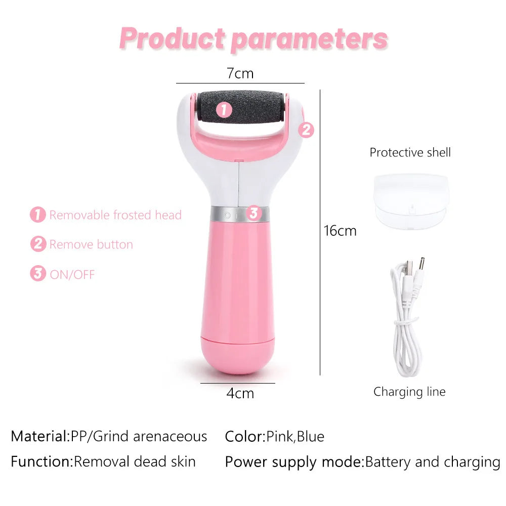 USB Electric Foot File Foot Pedicure Tools Grinder Dead Skin Callus Remover for Hard Cracked Remove Exfoliate Machine Foot Care