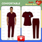 S-XXXL Hospital Clinical Workwear Nurse Uniforms Scrub Set Unisex Shirt Straight Pants Nursing Accessories Medical Surgical Wear