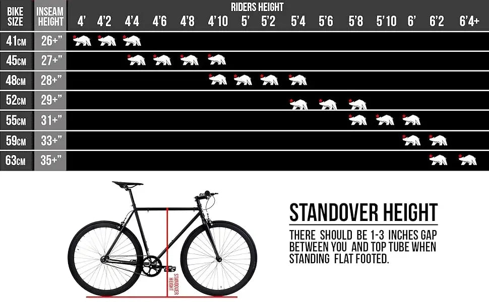 Fixed Gear Single Speed - Perfect Urban Commuter Bicycle With Front Rear Brakes - Ideal For Teens And Adults