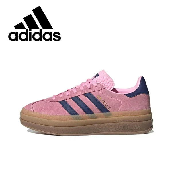 Adidas Gazelle Bold 'Pink Glow' Fashion Sneakers Classic Anti-slip Light Weight Wear-resistant Thick Soled Casual Shoes