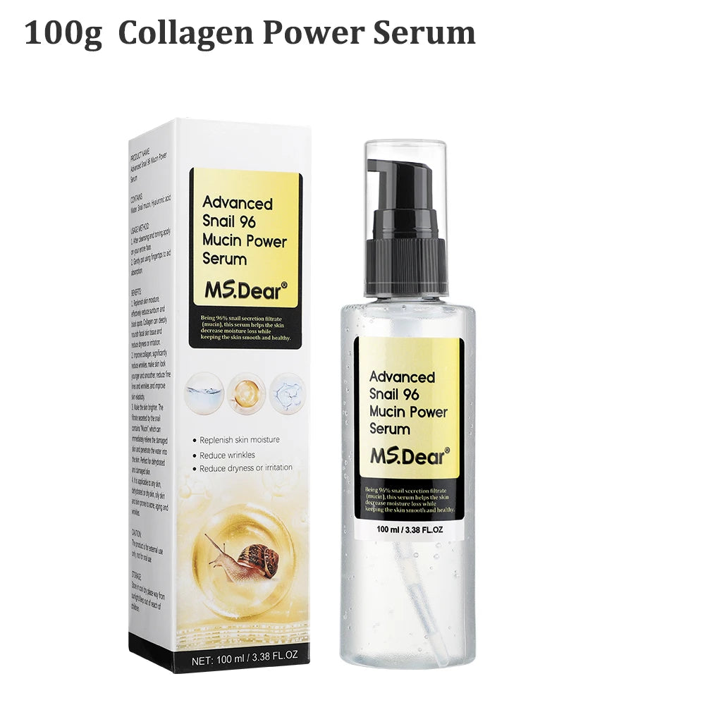 Snail Collagen Face Cream / Repair Essence Hydrating Moisturizing Fade Dark Spots Anti-aging Facial Serum Cream Korean Skin Care