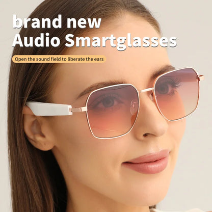 Mz02 Bluetooth Glasses Smart Glasses Music Calling Sunglasses Anti Uv400 Boys Girls Fashion Gifts 15 Minute Fast Charging