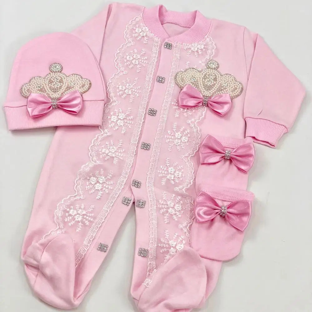 3pcs Newborn Baby Boy Outfits Set Kids Clothing Real Cotton Infant Care Products Body Suit Shirt Pants (GREAT BABY SHOWER GIFT)